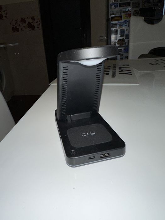 Incarcator Wireless, Statie de Incarcare Pliabila 5 In 1 Qi Fast Charg