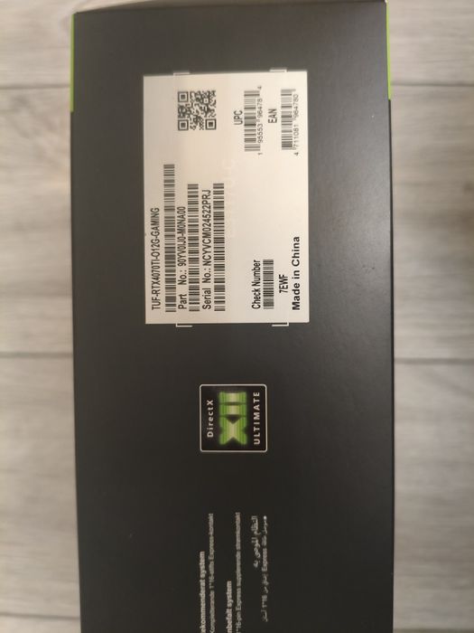 Placa video RTX 4070Ti Asus TUF