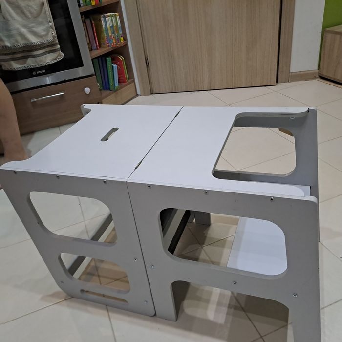 Кула монтесори 3 в 1 бяла