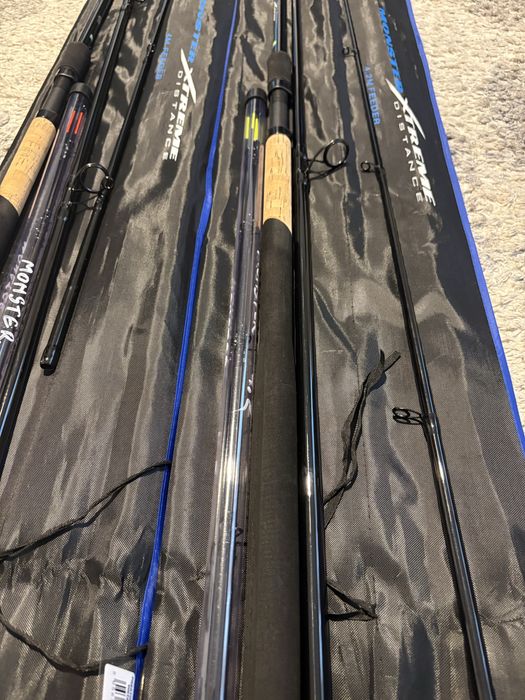 Duo lansete feeder Preston Monster Xtreme Distance 4 m si 4.2 m