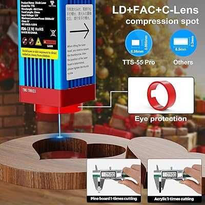 CNC Laser TwoTrees TTS 55 Pro Nou Gravator 40W Gravator 3D Printer