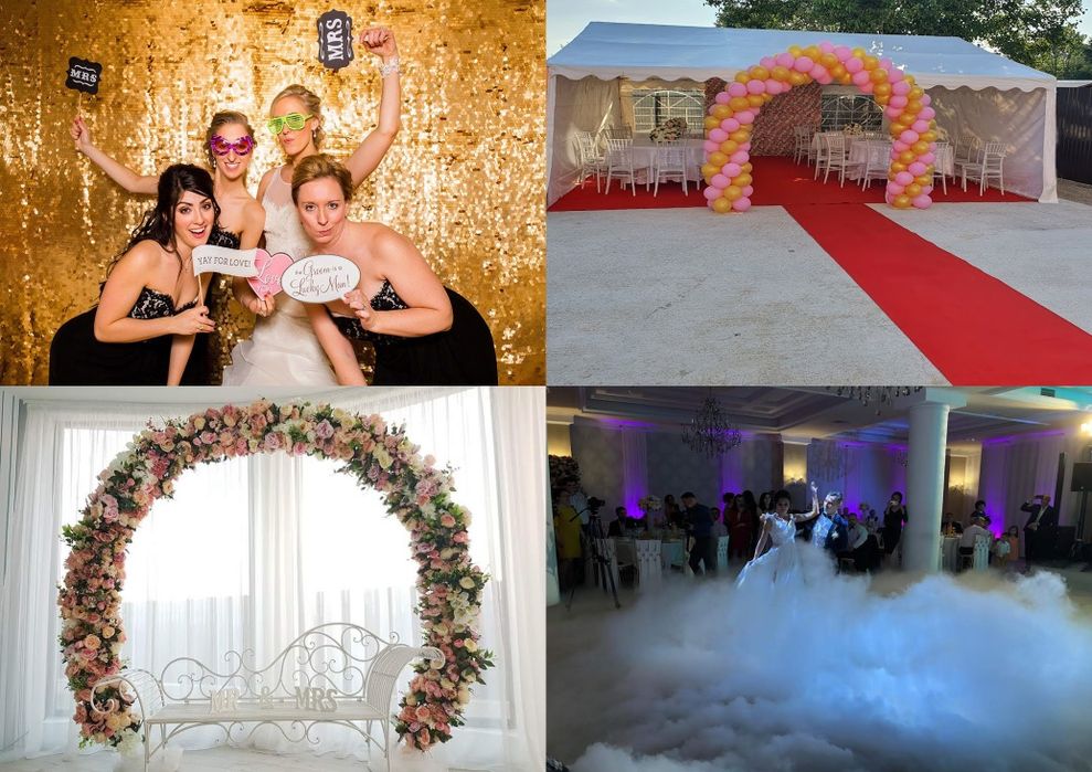 Cabina foto,Platforma 360,corturi evenimente,aranjamente florale