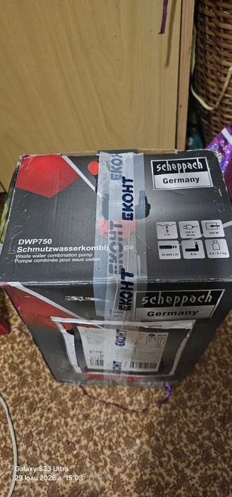 Помпа за мръсна вода Scheppach DWP750