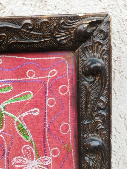 Огромна антикварна бродерия, ръчна изработка