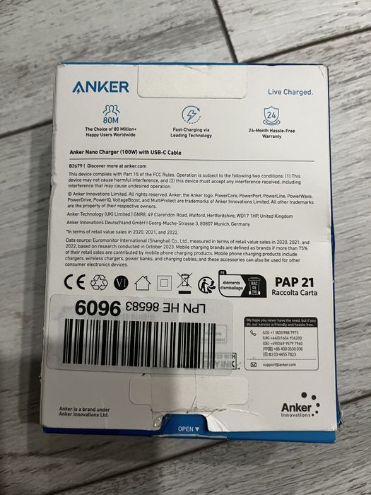 Incarcator Anker 100v
