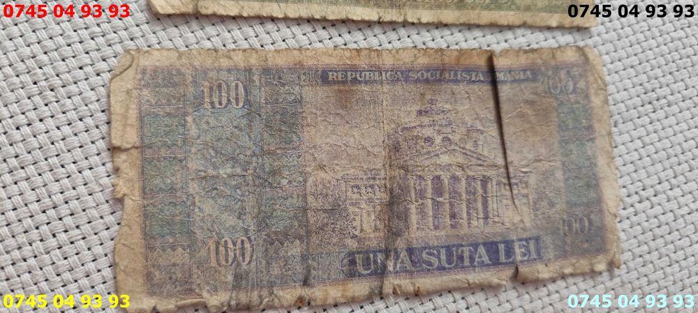 bancnote vechi 1966 10 lei 25 lei 100 lei pret pe cele 2