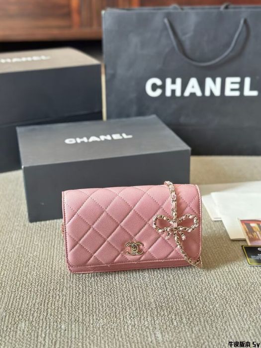 Geanta Chanel waller on chain timeless clasique piele vitel