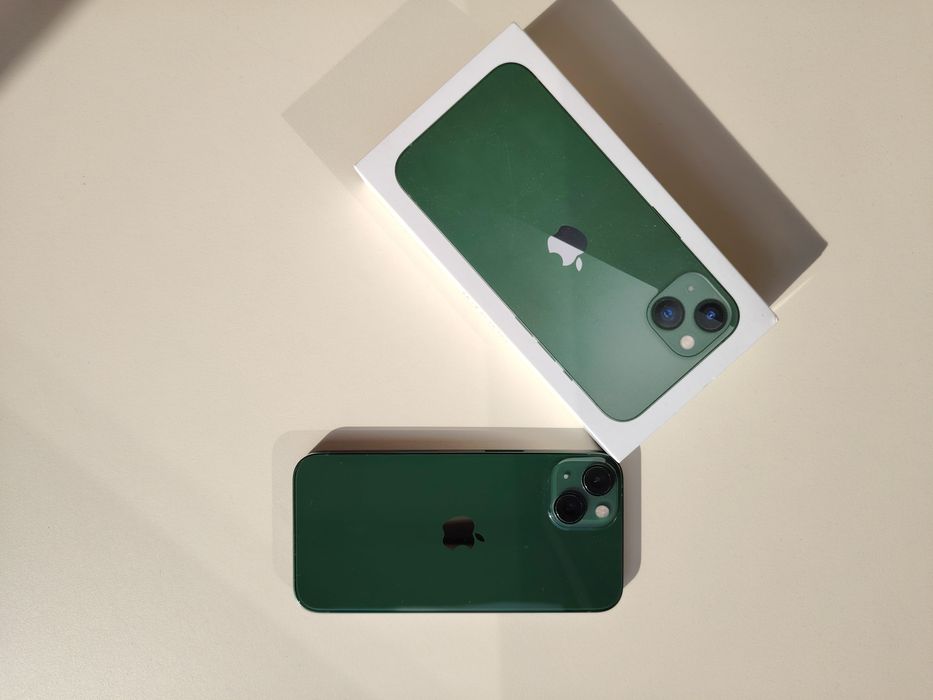 iPhone 13 128GB Verde • Full box • Sanatatea bateriei 80%