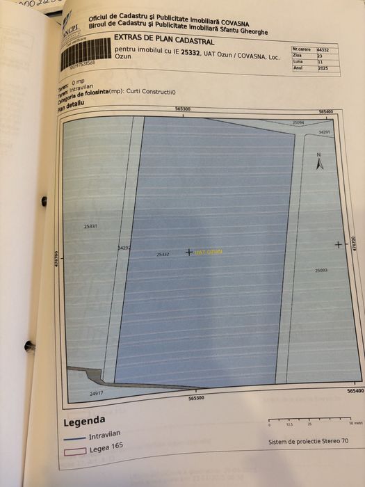 Teren intravilan industrial  la Ozun
