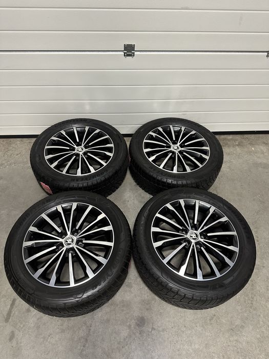 Jante 18 ORIGINALE Skoda Kodiaq Iarna NOI 235/55/18 Laurin Klement Tiguan Goodyear