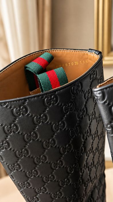 Gucci Кожени ботуши