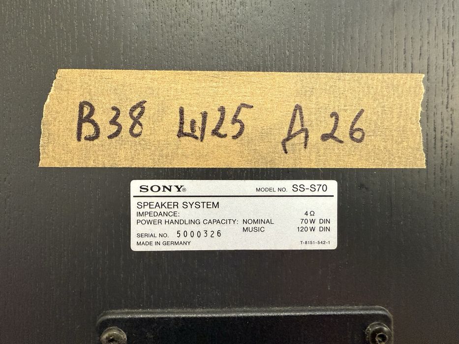 Sony SS-S70 Тонколони