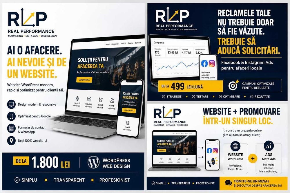 Website + Promovare Facebook pentru Afaceri Locale