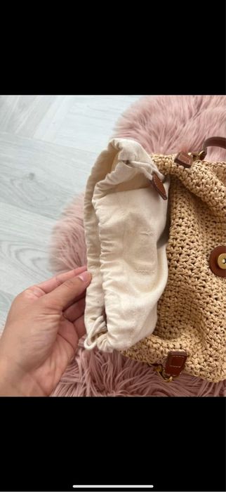 Нова  сламена чанта манго