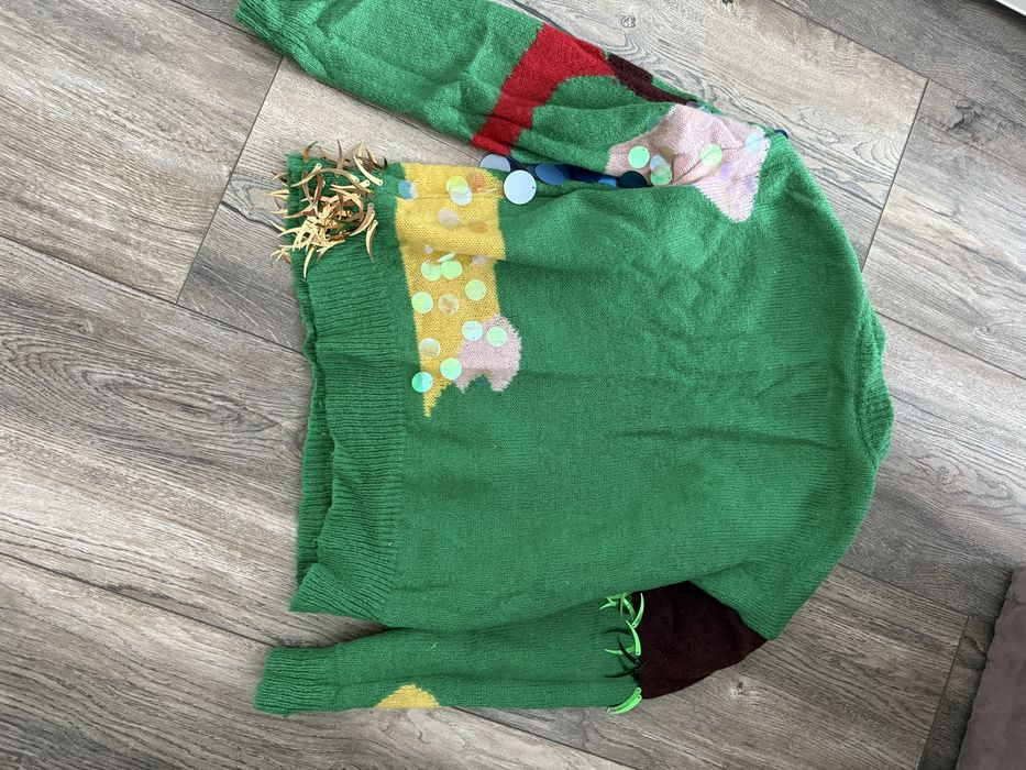 Дамски плетен пуловер