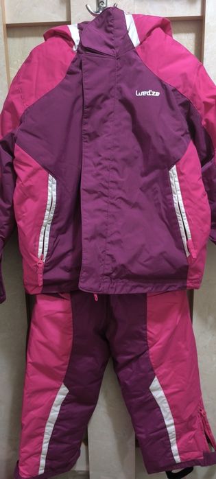 Детски ски екип в розово