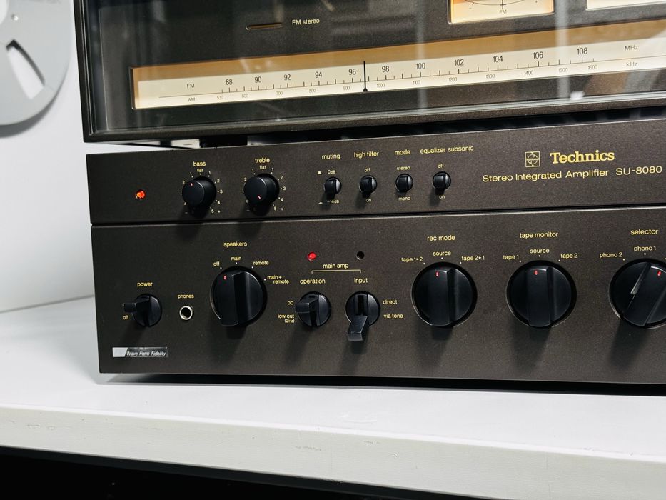 Linie TECHNICS din epoca de aur-amplificator+tuner SU+ST8080,deck 673