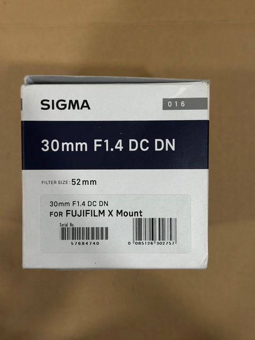 Объектив Sigma 30mm F1.4 For X-Mount