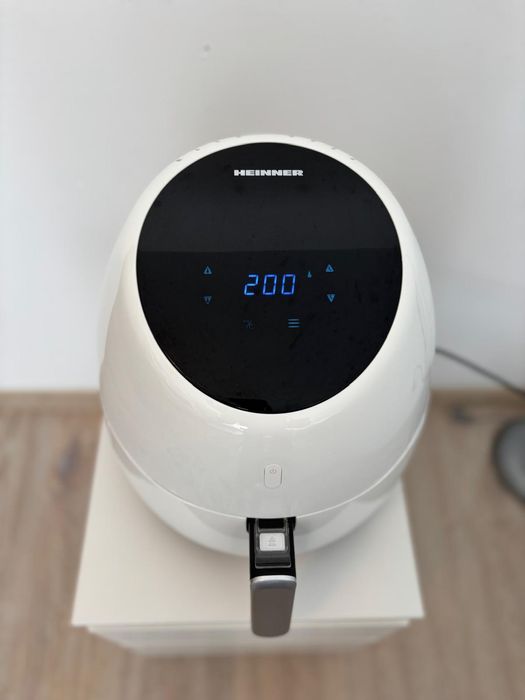 Airfryer Heinner SnowDrop HAF-B2000WH, gatire fara ulei, 2000W