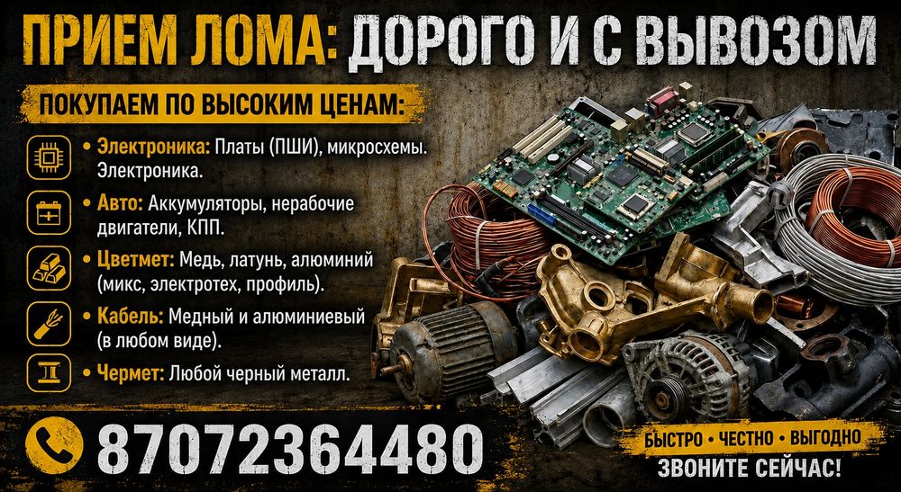 Принимае цветной и черный металл