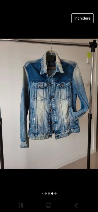 Geaca denim bershka vintage