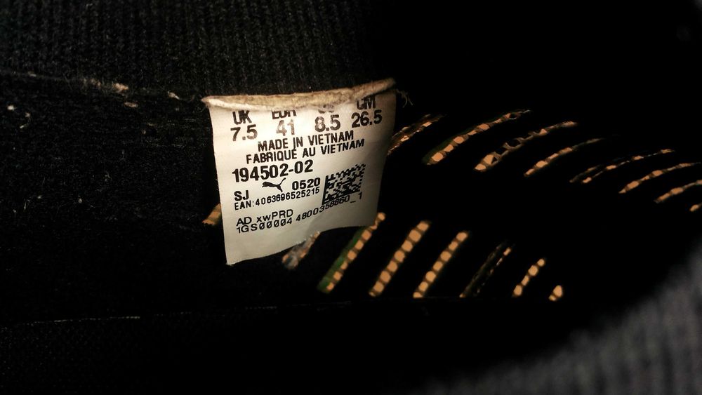 PUMA Calibrate Black Elektro Green раз. EUR 41 летни маратонки 88-13-S