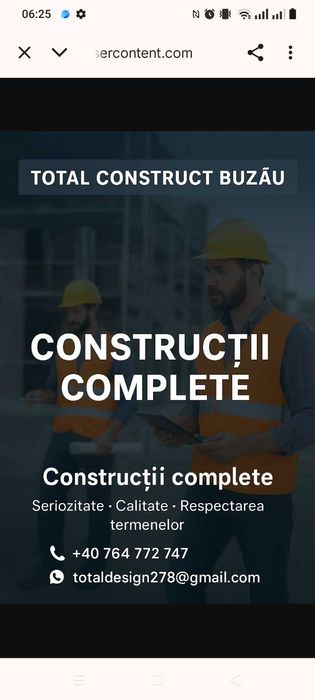 Executam lucrari constructii