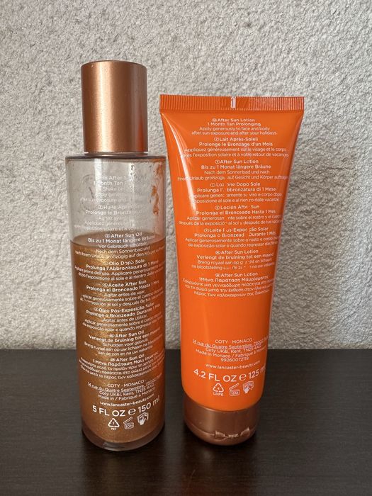 Lancaster after sun shimmer oil