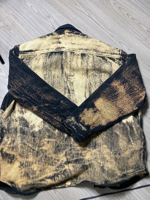 Diesel black s-jan bleached shirt