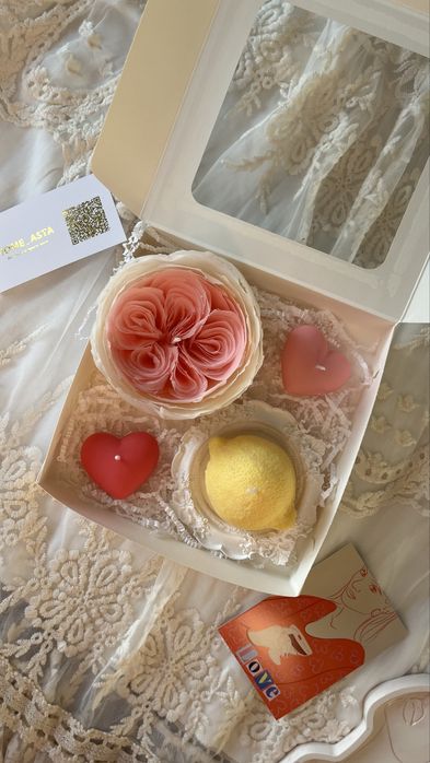 Свечи и декор бонбоньерки тойбастар