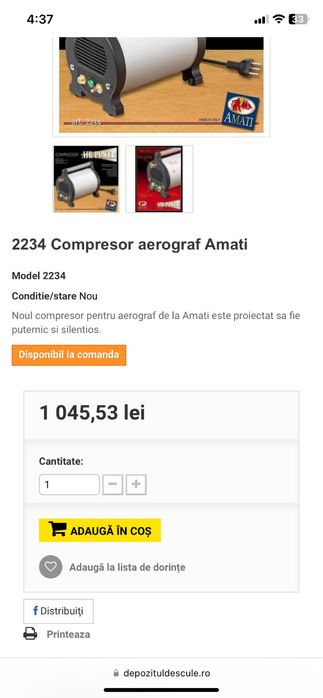 2234 compresor aerograf amati