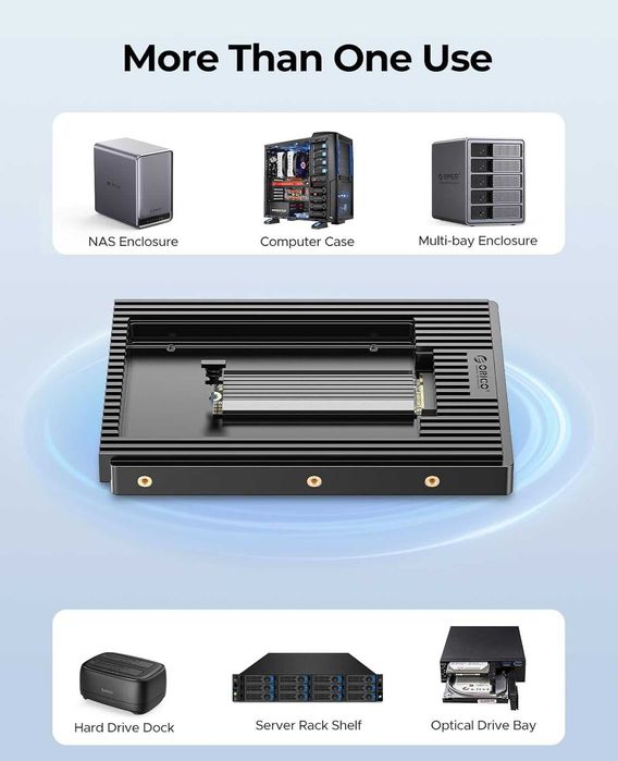 Adaptor ORICO M.2 NGFF HDD SATA 3,5 inch,SSD SATA M.2 B+M Key (D2NS)