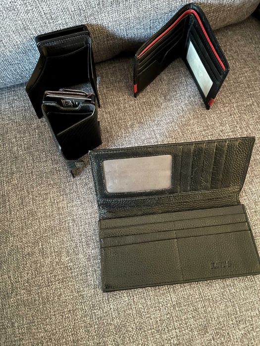 4 Премиум портфейла (Guess, Travando, Slimpuro) 2 от ист.кожа+2 карбон