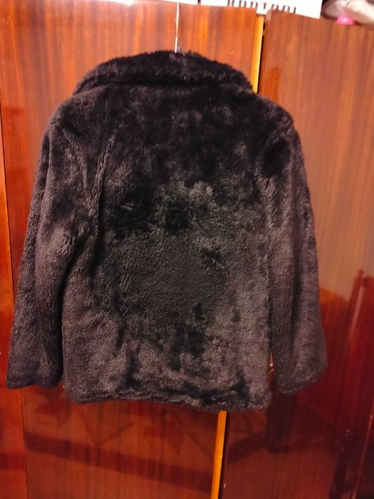 Черно дамско зимно палто