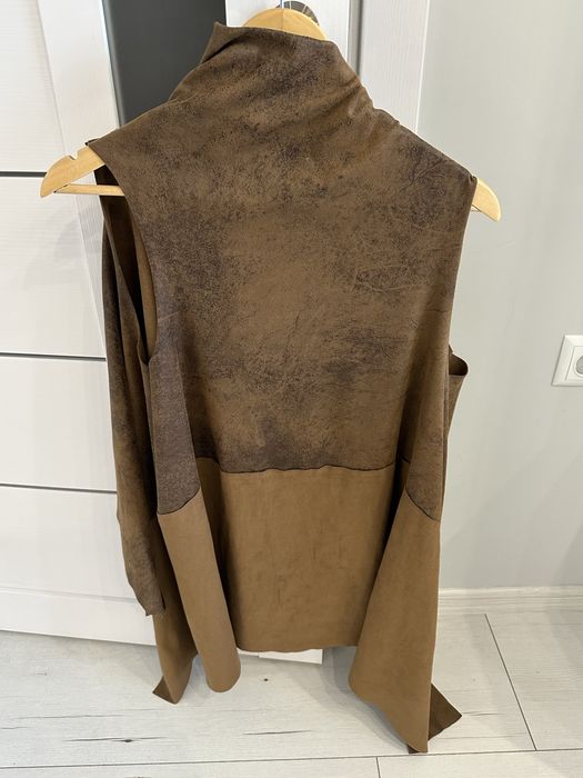 Кафяв елек велур