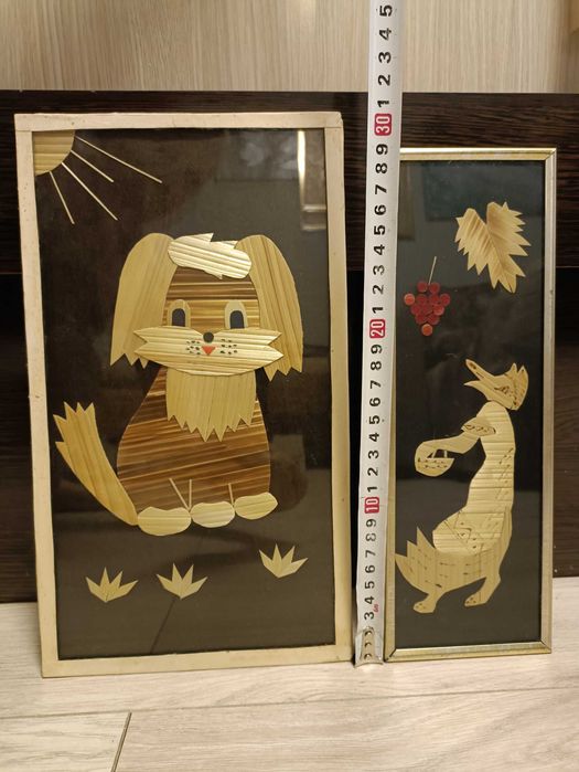 Панно из соломы времен СССР