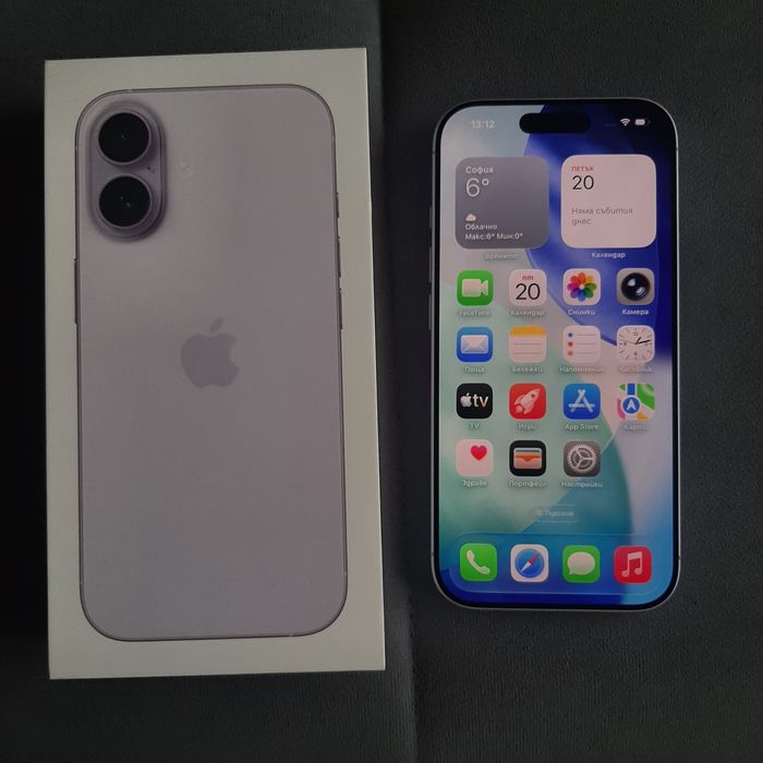 iPhone 17 лилав, с гаранция