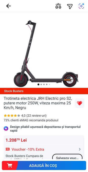 Trotineta electrica JRH(DEFECTA)