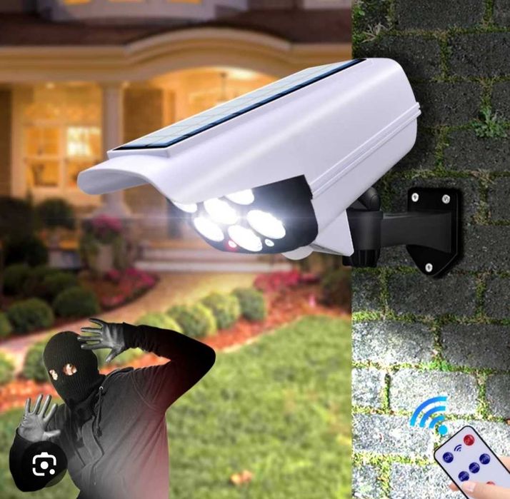 Соларна Лампа Камера с дистанционно 180W Мощност 77LED