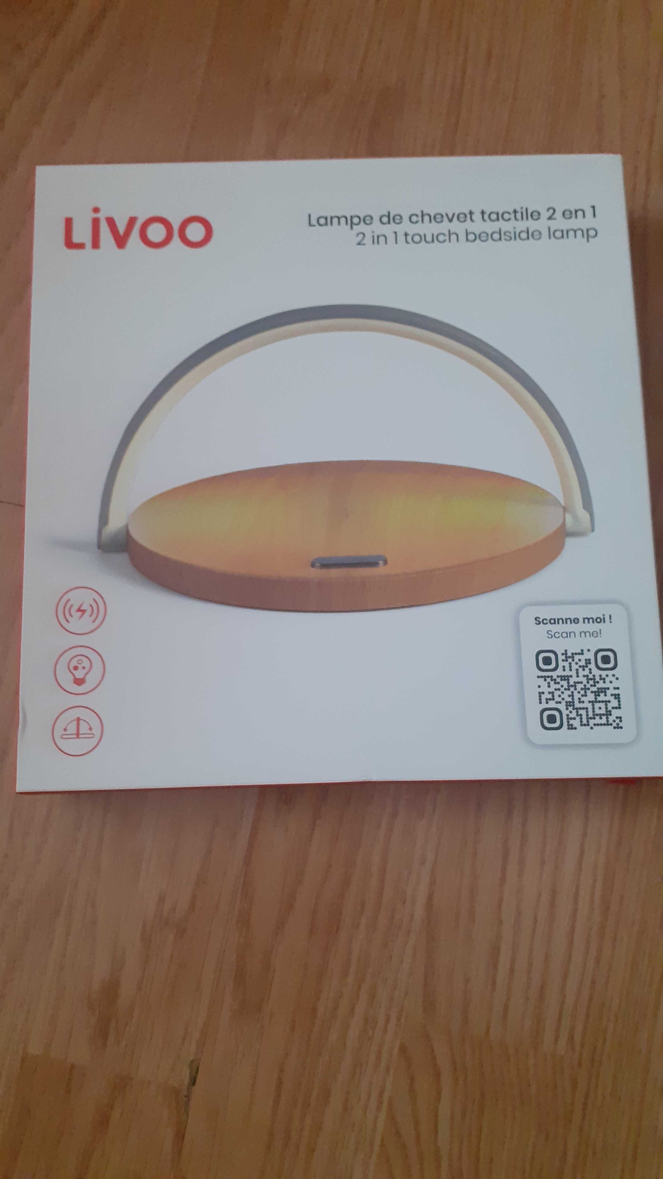 Livoo lampe de chevet tactile 2 en 1