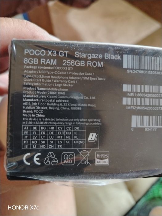 Смартфон  Xiaomi Poco X3GT