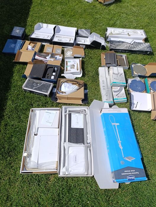 Sistem dus aplicat gresie/ incastrat baterie lavoar Grohe hansgrohe