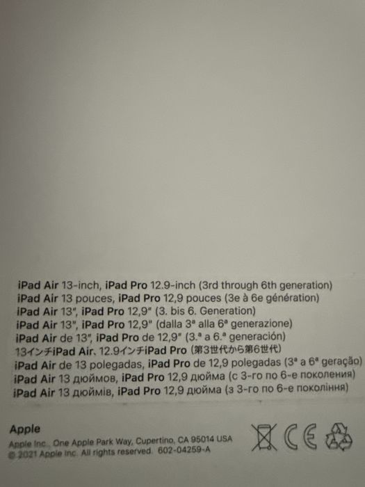 Apple Magic Keyboard iPAD Pro / Air 13 inch