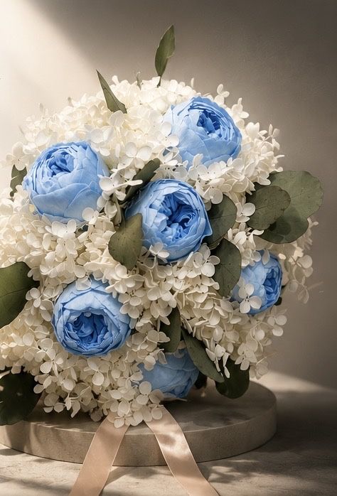Buchet mireasa/nasa flori criogenate