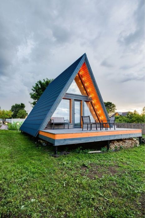 Vand cabane A-frame din lemn