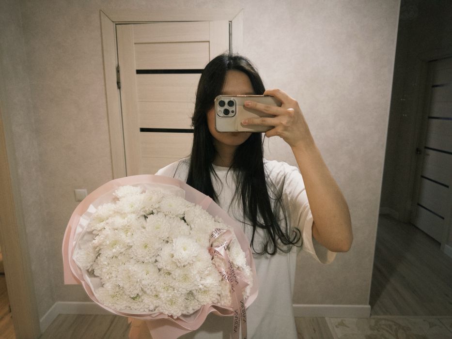 Свежие цветы: хризантемы!