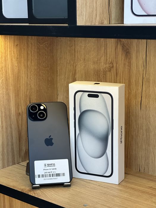 айфон 15 черный с коробкой