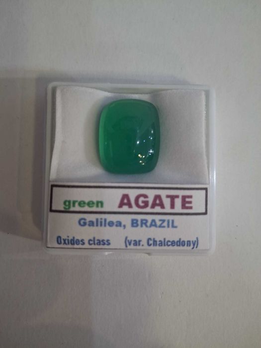 Agate verzi natural, 15,60ct - pietre pentru bijuterii/colecție