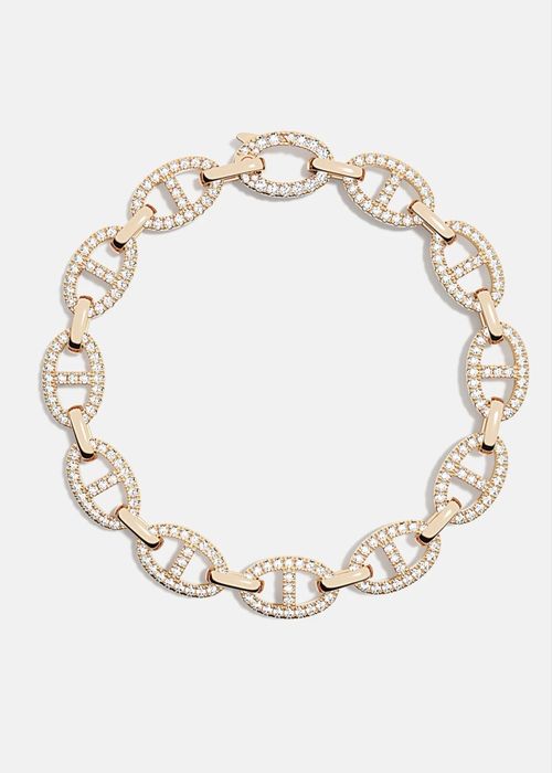 apm bratara rose gold placata cu aur de 18k model Chaîne Maille Marine