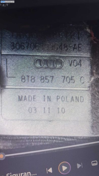 Centura Siguranta Stanga Fata Sofer Audi A5 Sportback 2008 - 2016 Cod 8T8857705C [C2997]